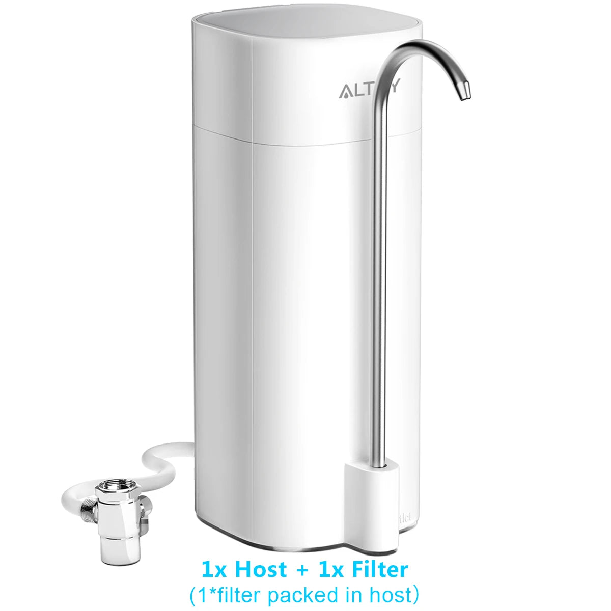 Easy-to-install ALTHY AL-CF05 countertop water filtration system with ultrafiltration membrane