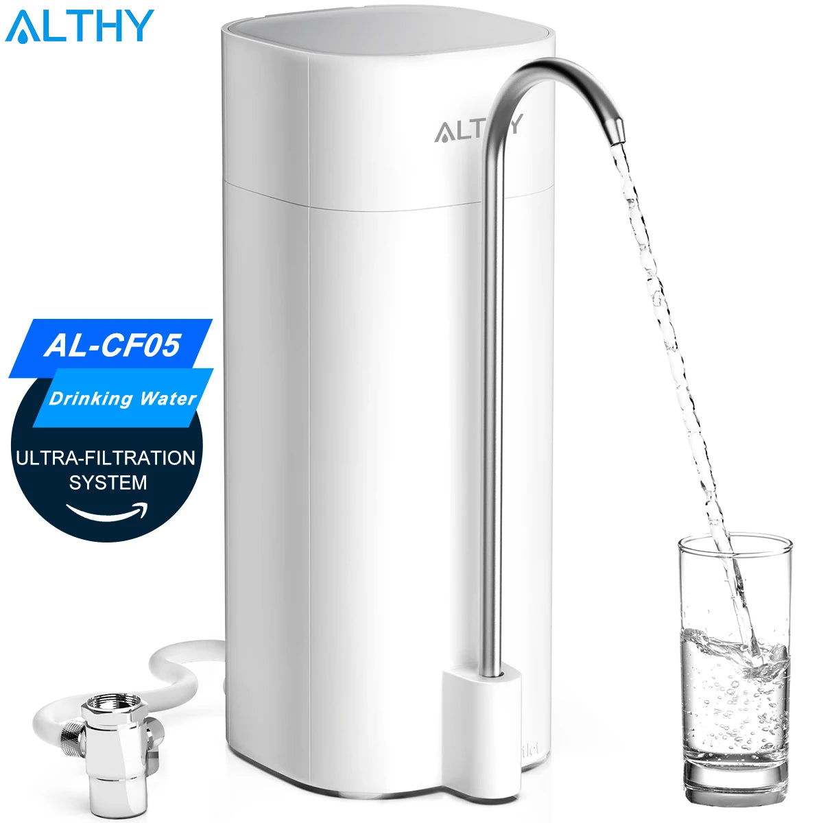 NSF certified ALTHY water filter system with easy installation and mineral retention