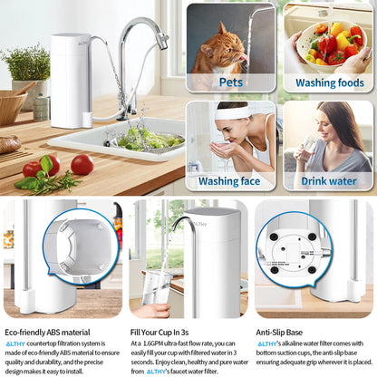 Eco-friendly ALTHY AL-CF05 with BPA-free design and fast water flow